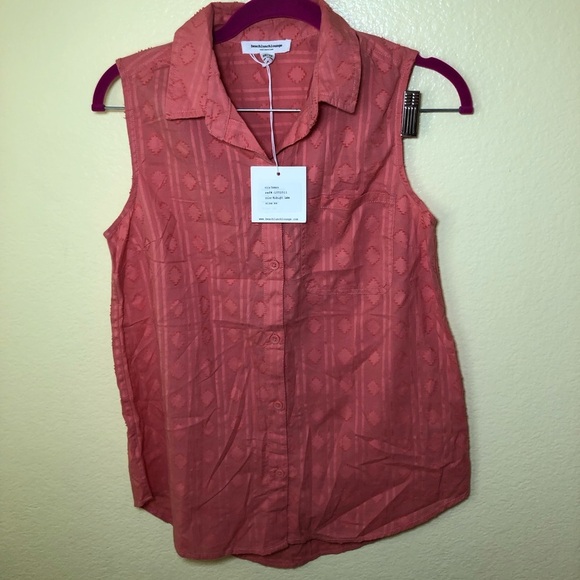 Beachlunchlounge sleeveless button front blouse size XS - Picture 2 of 8